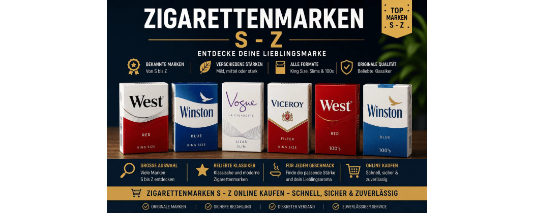 Zigarettenmarken S–Z online kaufen – Top Marken entdecken