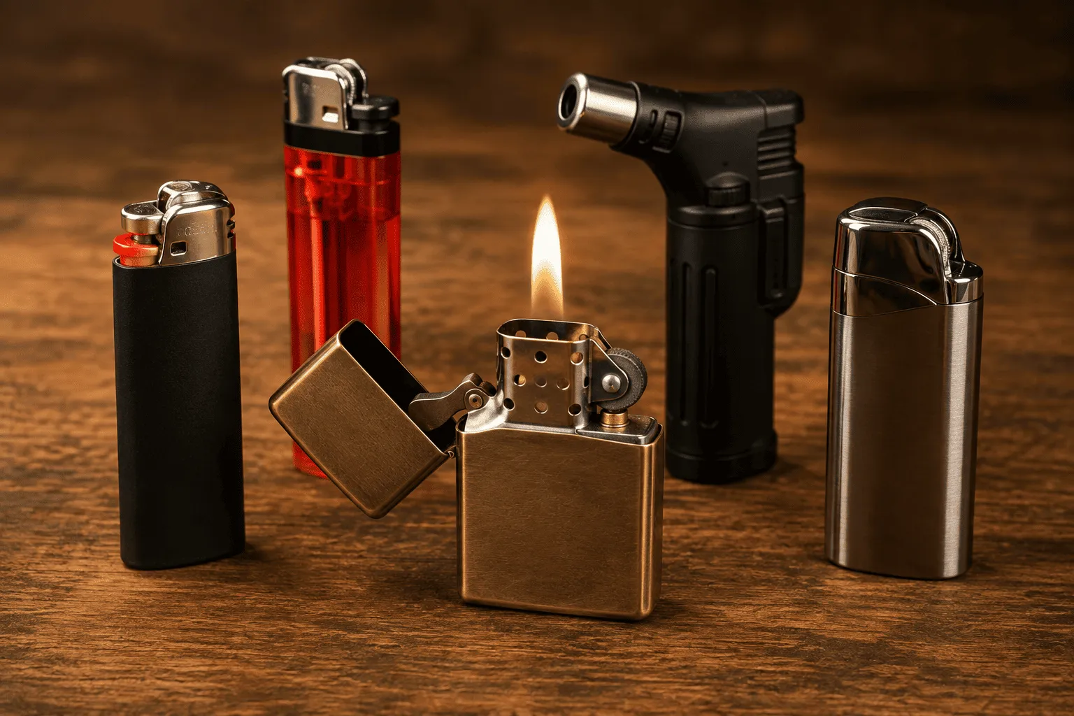 Feuerzeuge – verschiedene Bauarten und Ausführungen