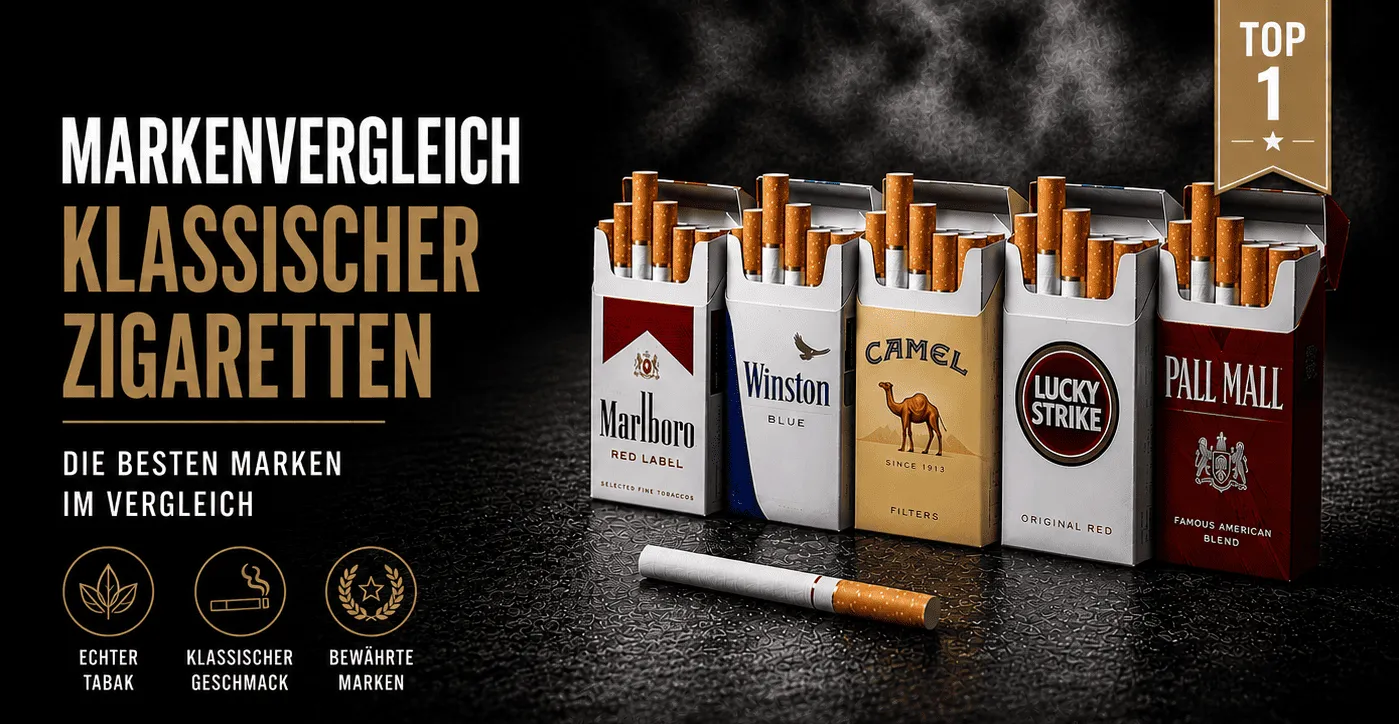 Markenvergleich aromatischer Zigaretten