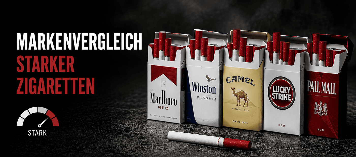 Markenvergleich starker Zigaretten