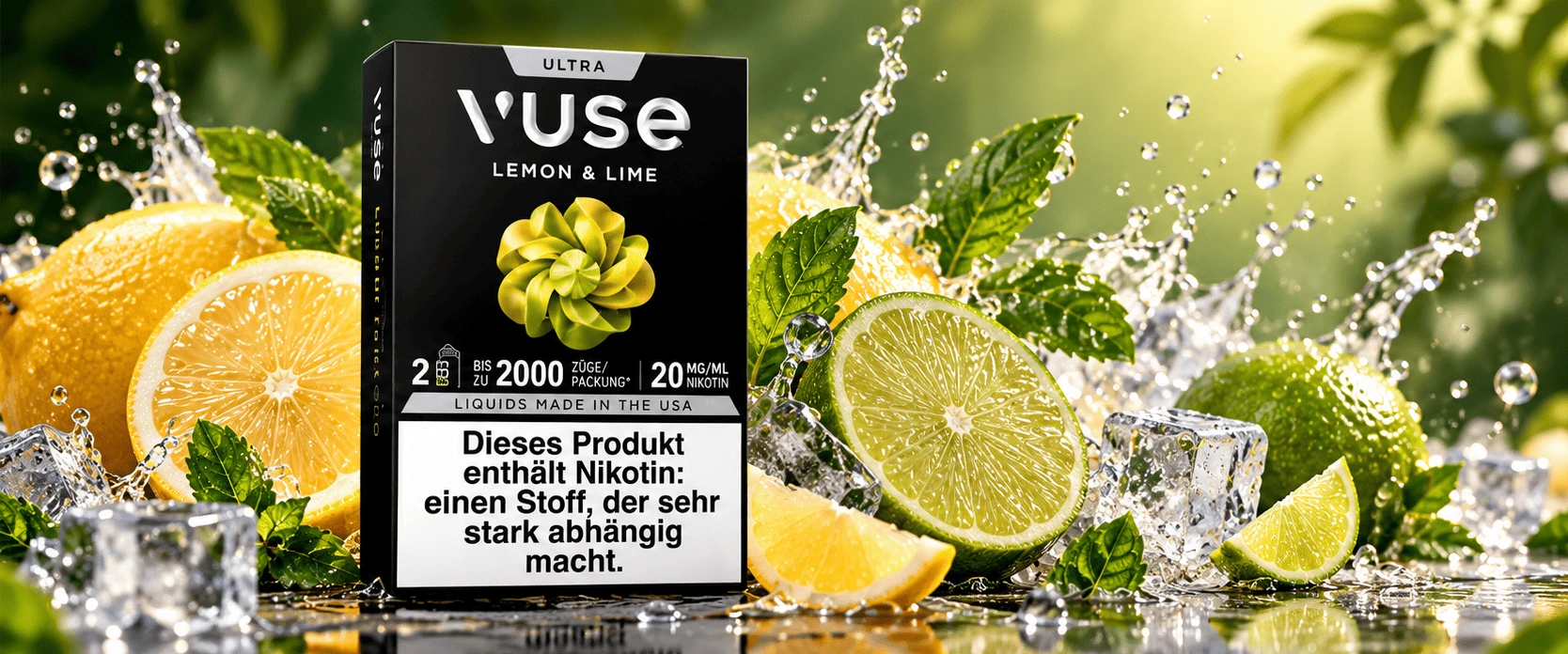 Vuse Lemon-Lime mit Zitrusfrische 1