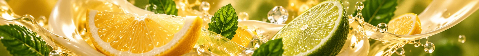 Vorläufiges Aromabanner – Lemon und Lime