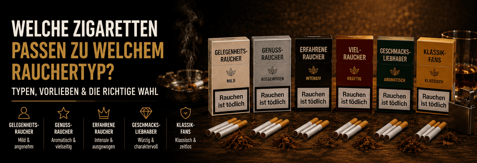 Welche Zigaretten passen zu welchem Rauchertyp