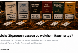 Welche Zigaretten passen zu welchem Rauchertyp