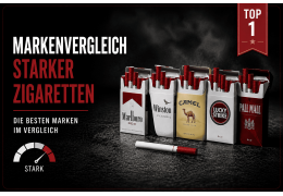 Markenvergleich starker Zigaretten