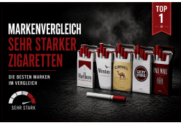 Markenvergleich sehr starker Zigaretten