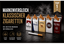 Markenvergleich klassischer Zigaretten﻿