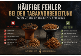 Häufige Fehler bei der Tabakvorbereitung – So vermeiden Sie schlechten Geschmack