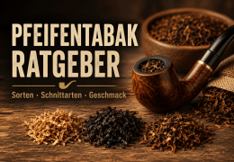 Pfeifentabak Ratgeber – Sorten, Schnittarten & Geschmack